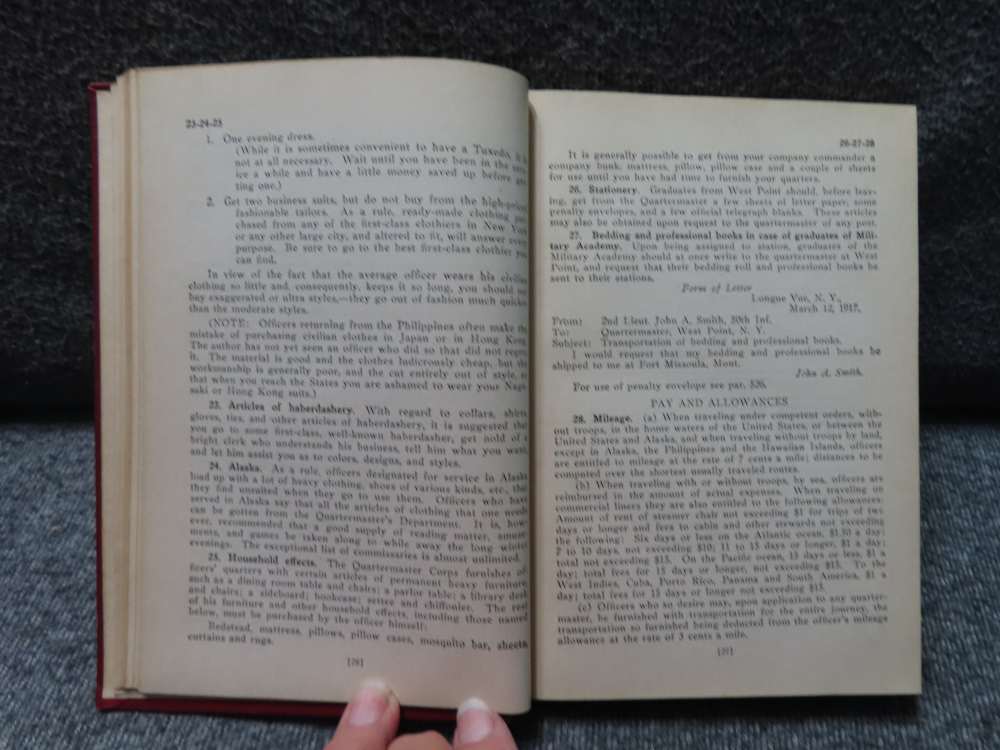 1917 DATED OFFICERS' MANUAL WRITTEN BY COLONEL JAS. A. MOSS U.S. ARMY-img-7