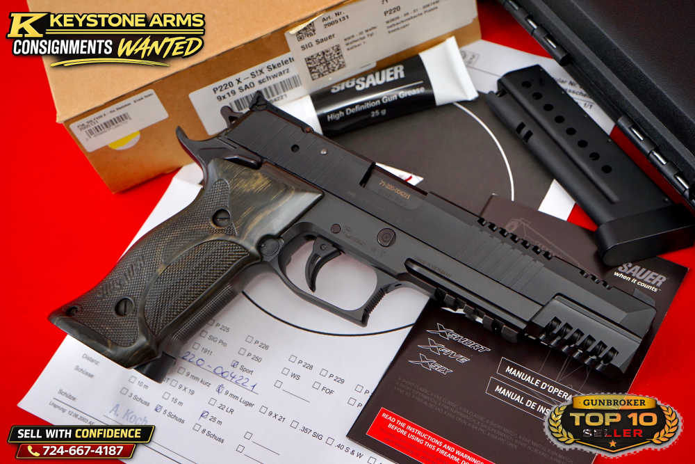 Extremely Rare SIG Sauer Mastershop P220 X6 SKELETON SCHWARZ 9mm NIB GRAIL-img-7