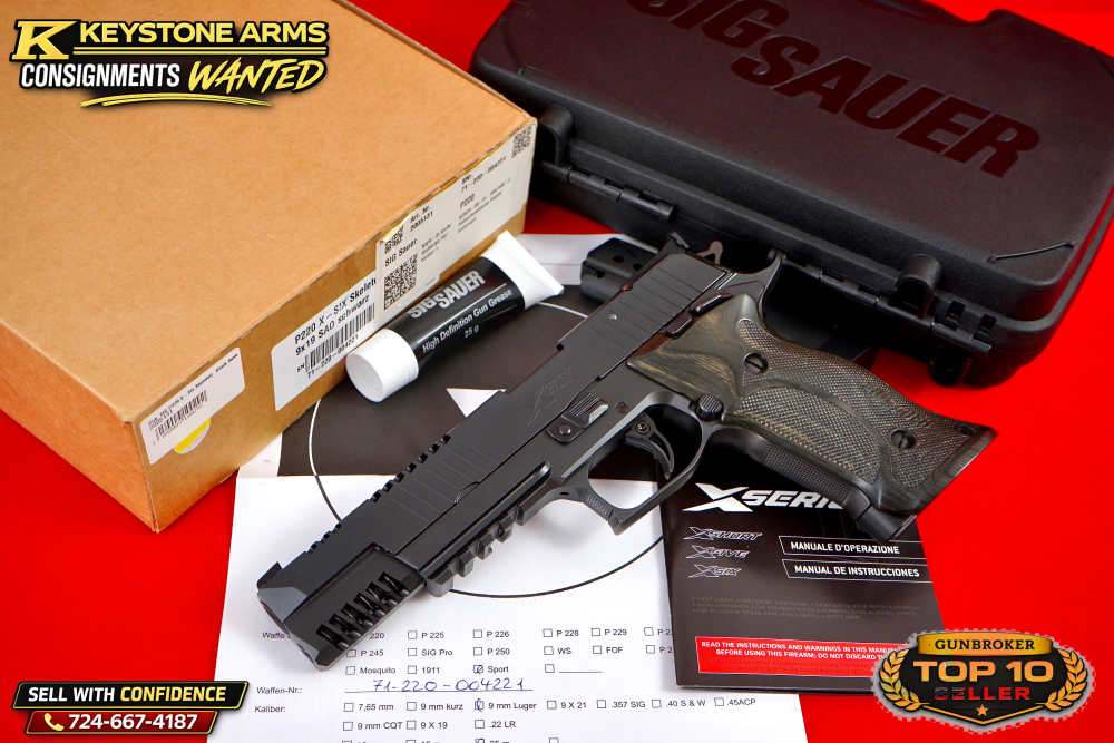 Extremely Rare SIG Sauer Mastershop P220 X6 SKELETON SCHWARZ 9mm NIB GRAIL-img-0