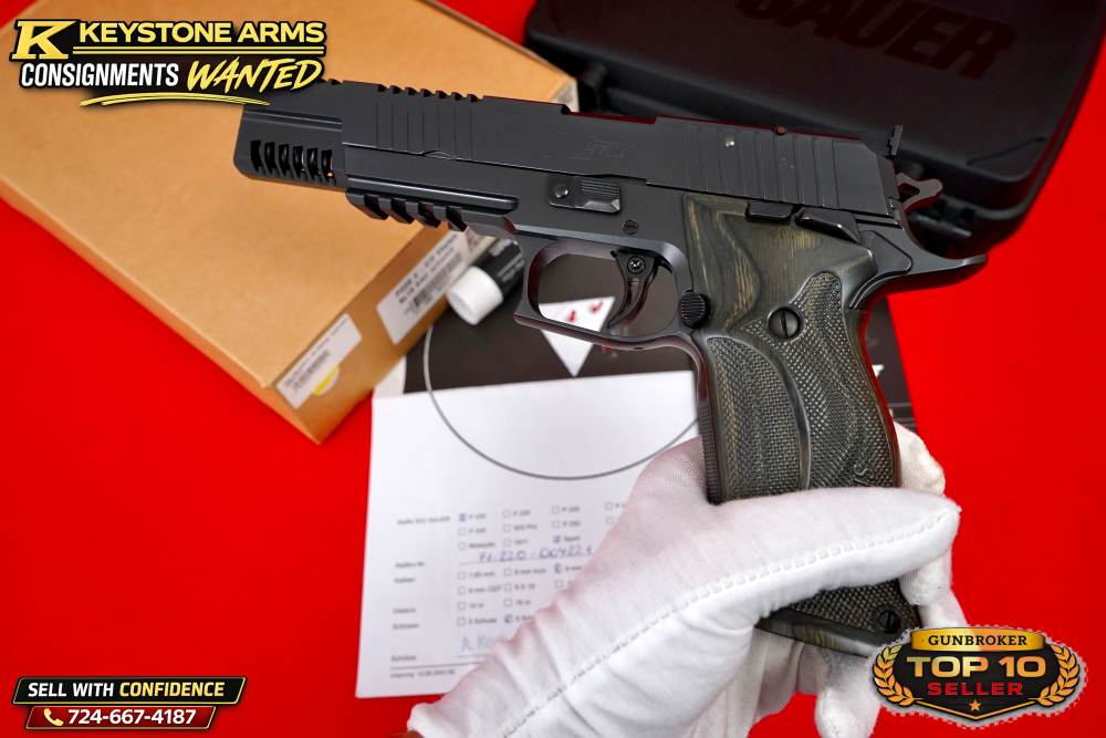 Extremely Rare SIG Sauer Mastershop P220 X6 SKELETON SCHWARZ 9mm NIB GRAIL-img-12