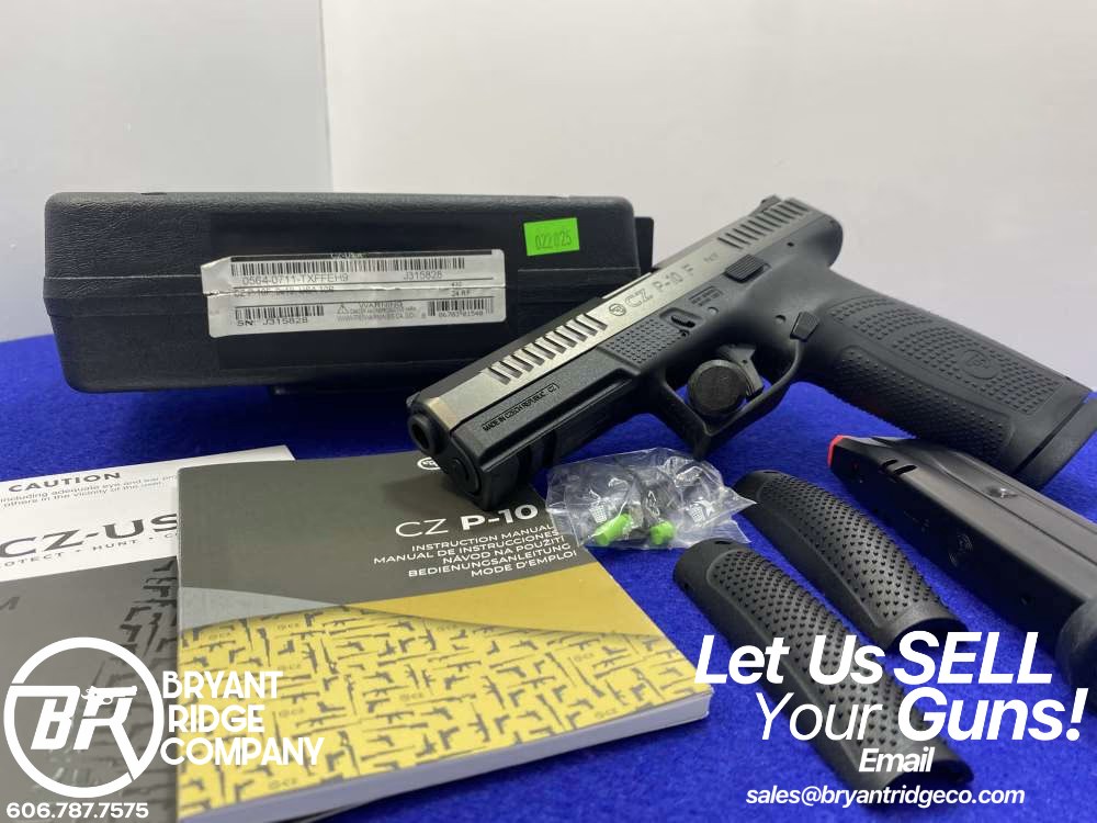 2024 CZ P-10 F 9mm Black 4 1/2" *AWESOME FULL-SIZE STRIKER-FIRED HANDGUN*-img-0
