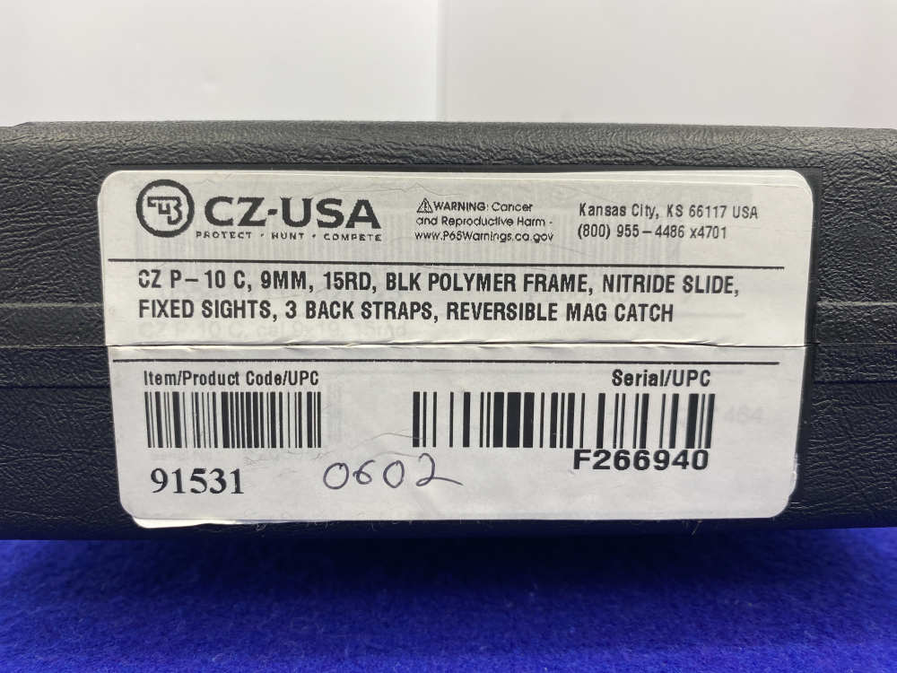 2021 CZ P-10 C 9mm Black 4" *AMAZING COMPACT-SIZE STRIKER-FIRED HANDGUN*   -img-4