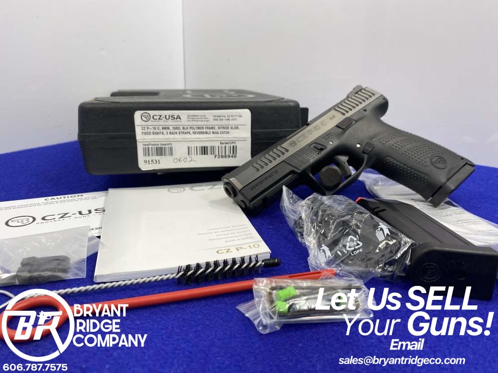 2021 CZ P-10 C 9mm Black 4" *AMAZING COMPACT-SIZE STRIKER-FIRED HANDGUN*   -img-0
