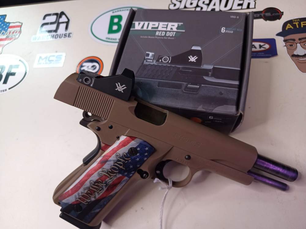 Custom FDE Para-Ord PA14 .45ACP 4 Mags + NEW Vortex Viper-img-0
