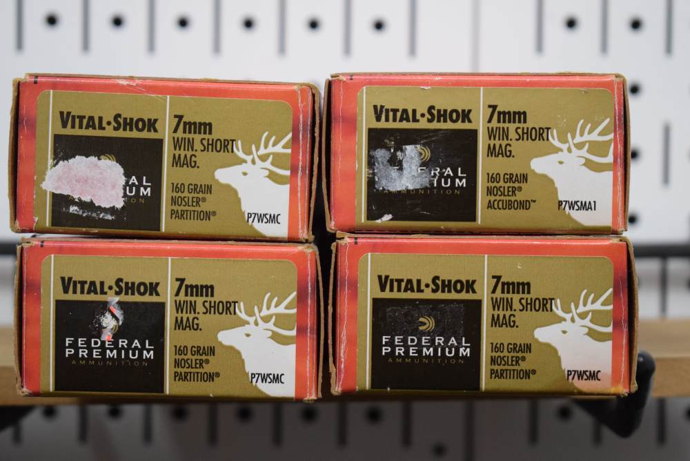 Lot of 7mm WSM Brass, Ammo, and Hornady Reloading Dies-img-4