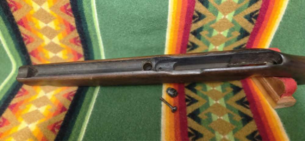 Mossberg Westernfield model 51 22 semi auto factory walnut stock-img-1