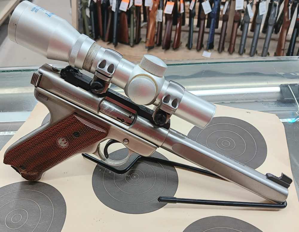 Ruger MKII Competition Target Model 22lr W/ Swift 2X scope-img-5