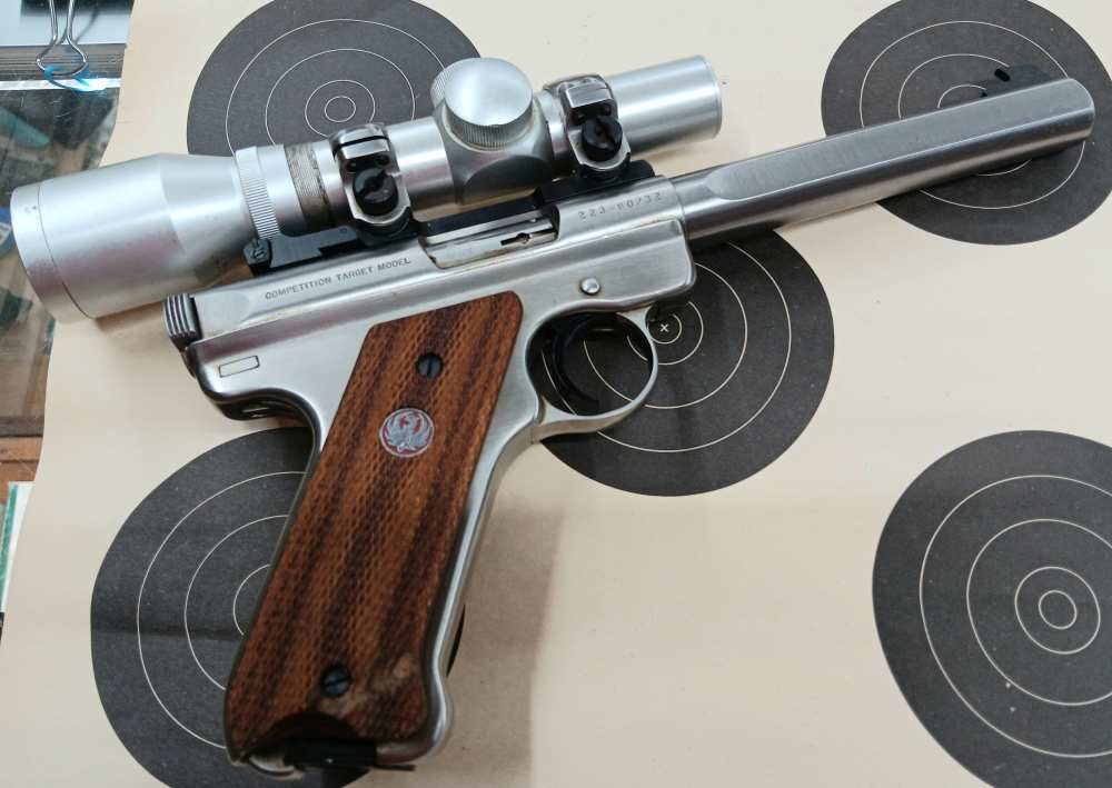 Ruger MKII Competition Target Model 22lr W/ Swift 2X scope-img-1