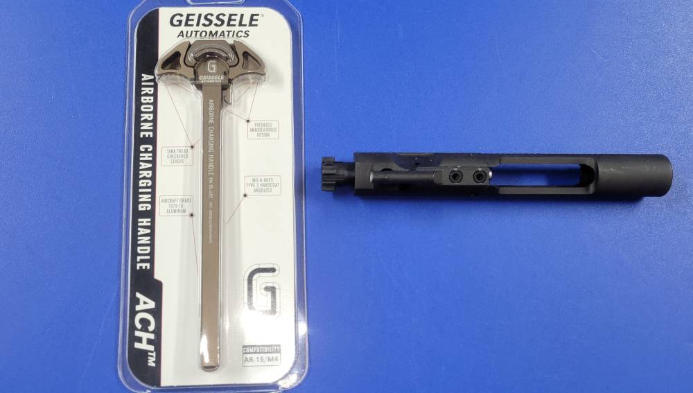 AR 15 M16 223 5.56 BCG Bolt Carrier Group & Geissele ACH DDC Charge Handle-img-0