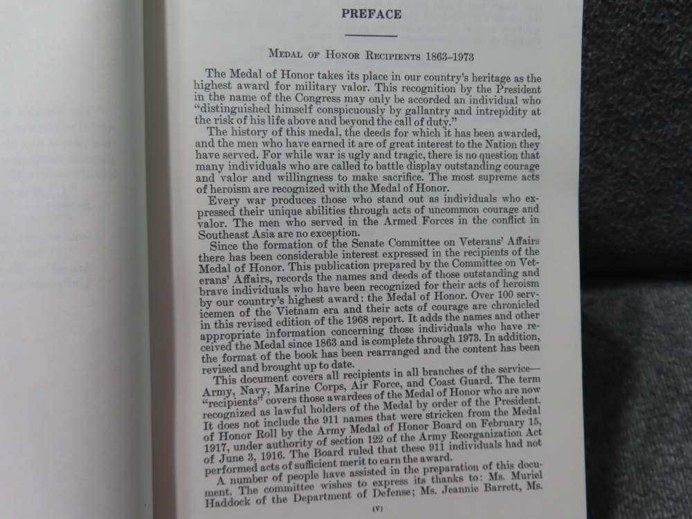 MEDAL OF HONOR RECIPIENTS 1863-1973 REFERENCE BOOK BY U.S. VETERANS AFFAIRS-img-4