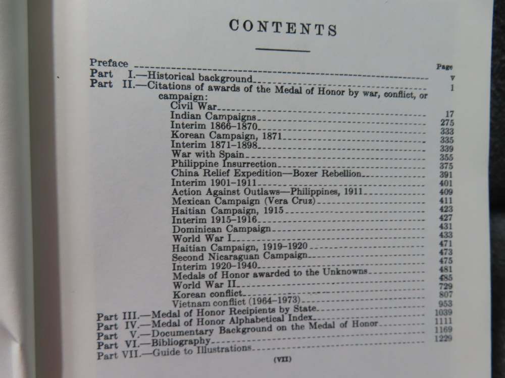 MEDAL OF HONOR RECIPIENTS 1863-1973 REFERENCE BOOK BY U.S. VETERANS AFFAIRS-img-5