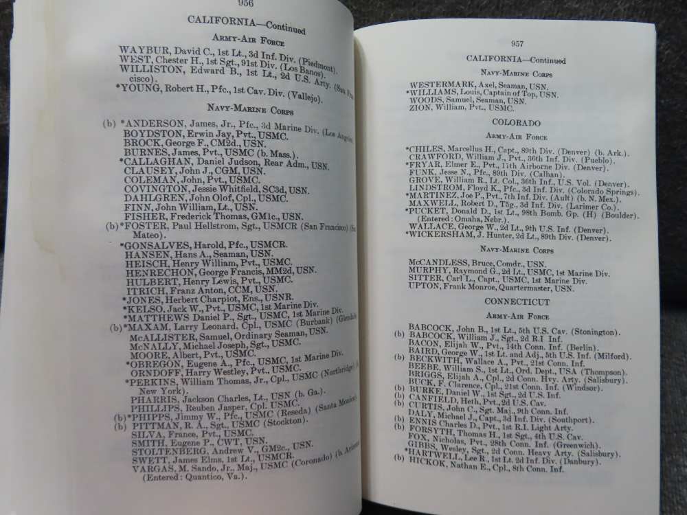 MEDAL OF HONOR RECIPIENTS 1863-1973 REFERENCE BOOK BY U.S. VETERANS AFFAIRS-img-16