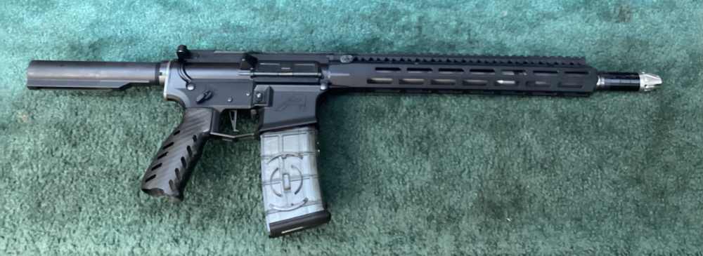 Pre-owned Aero Precision M4E1 pitol w/ two masg in .223 Wylde-img-0