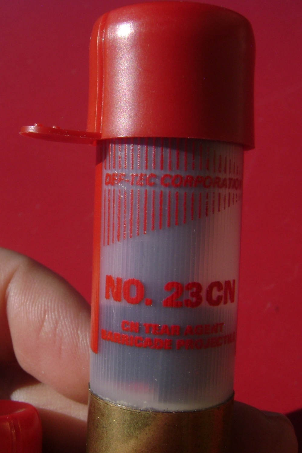Pair of Live Liquid Barricade 12ga CN Tear Gas Rounds Defense Technology-img-3