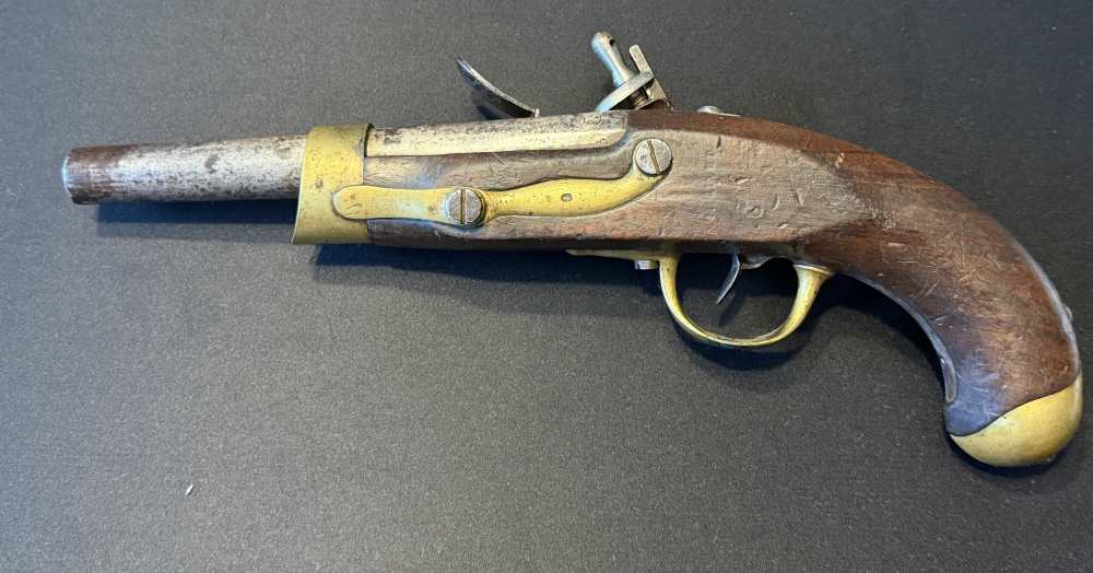 1812 Dated French MLE AN13 Model 1806 Napoleonic Flintlock Dragoon Pistol-img-1
