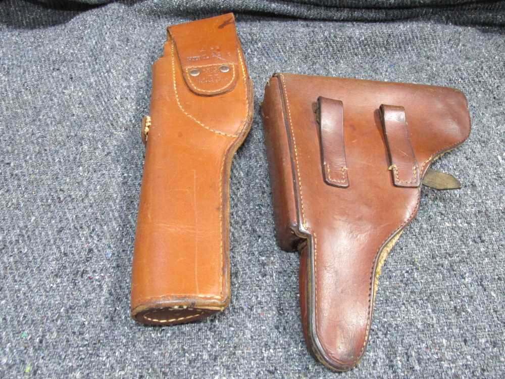 2 HOLSTERS-GERMAN LUGER & AUDLEY FOLSOM FOR THE COLT WOODSMAN-img-1