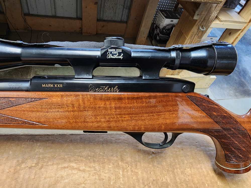 PICS! USED 65-71 BERETTA ITALY WEATHERBY MARK XXII 22 LR 24" WBY 4X50 SCOPE-img-31