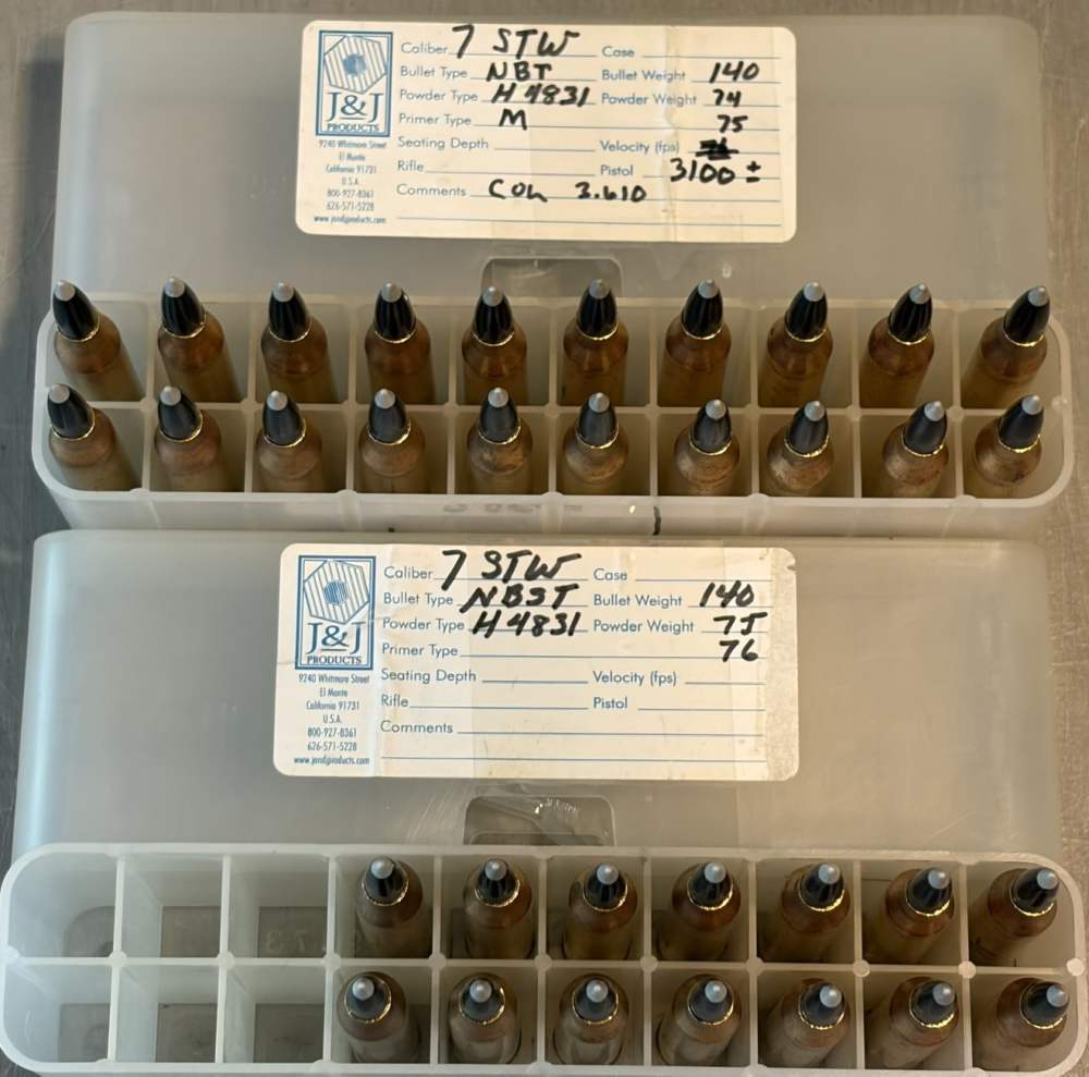 7mm STW 140 gr Nosler Ballistic Silvertip Rifle Ammo 34 rd Remington Reload-img-1