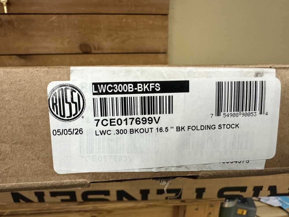 Rossi LWC300B-BKFS LWC 300 Blackout Single Shot 16.50” Black Oxide...-img-10
