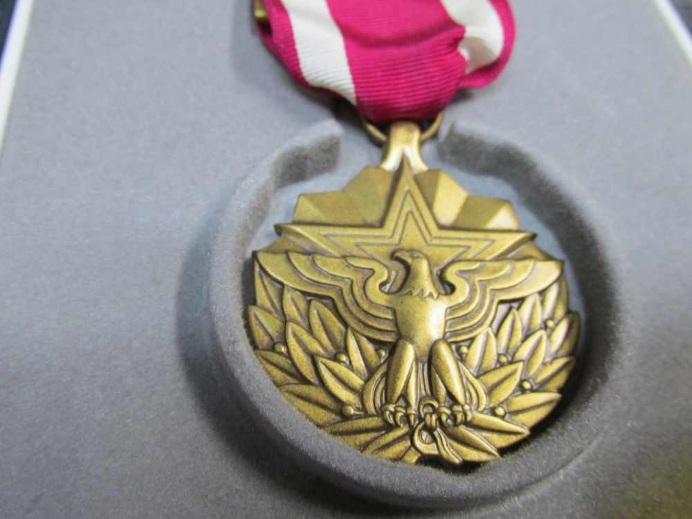 2-U.S. MERITORIOUS SERVICE MEDALS/RIBBONS/LAPEL PINS IN CASES-NICE LOOKING-img-10