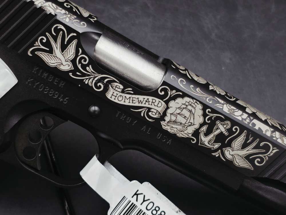 New Design! Homeward Bound Engraved KIMBER 1911 Bundle 45 DK Customs -img-10