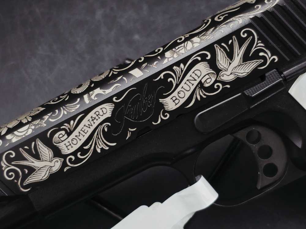 New Design! Homeward Bound Engraved KIMBER 1911 Bundle 45 DK Customs -img-5