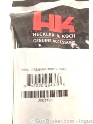 (2 TOTAL) HK SP5K SP-5K 9MM 30RD STEEL FACTORY MAG 206349S-img-1