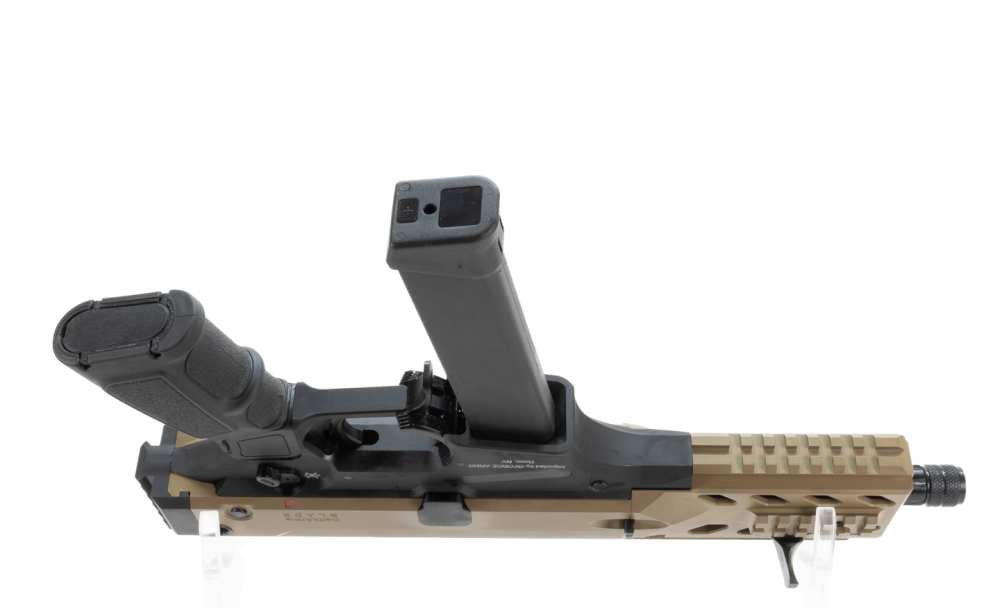 Gforce Arms Blade6 Two-Tone FDE/Black Blowback Pistol 9mm 33+1 6"-img-10