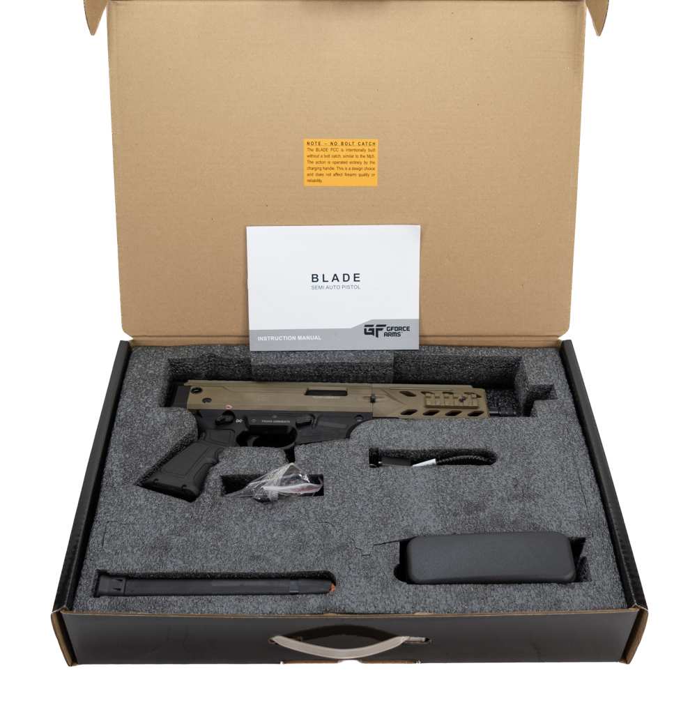 Gforce Arms Blade6 Two-Tone FDE/Black Blowback Pistol 9mm 33+1 6"-img-13