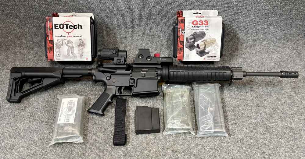 ArmaLite AR-10 7.62 As New 16” EO Tech Magnifier 4 mags-img-0