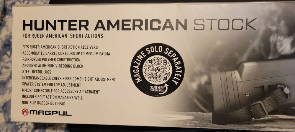 Black Ruger American Magpul Hunter stock short action MAG931-BLK-img-19