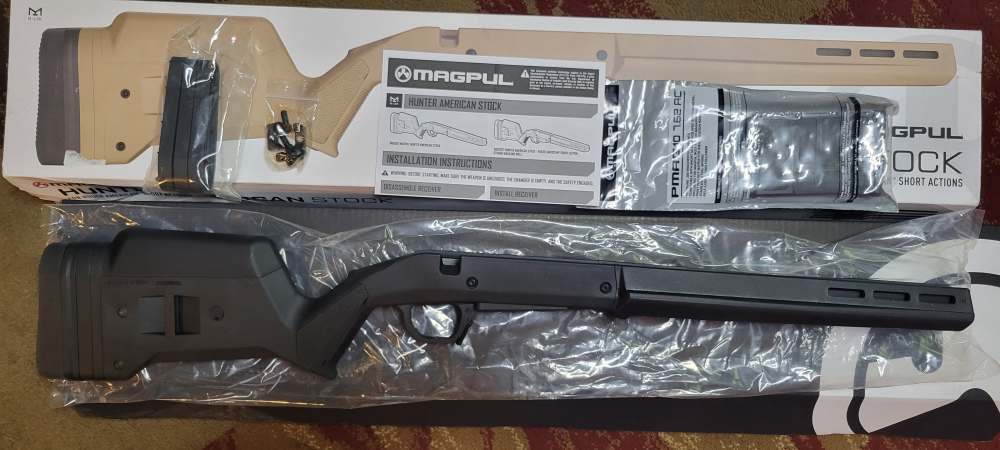 Black Ruger American Magpul Hunter stock short action MAG931-BLK-img-0