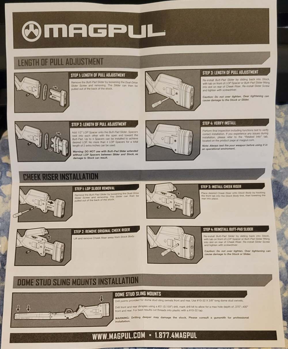 Black Ruger American Magpul Hunter stock short action MAG931-BLK-img-24