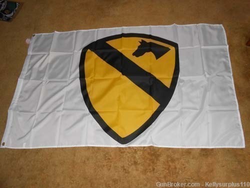  1st Cavalry 3x5 Flag - White  -  Last one-img-0
