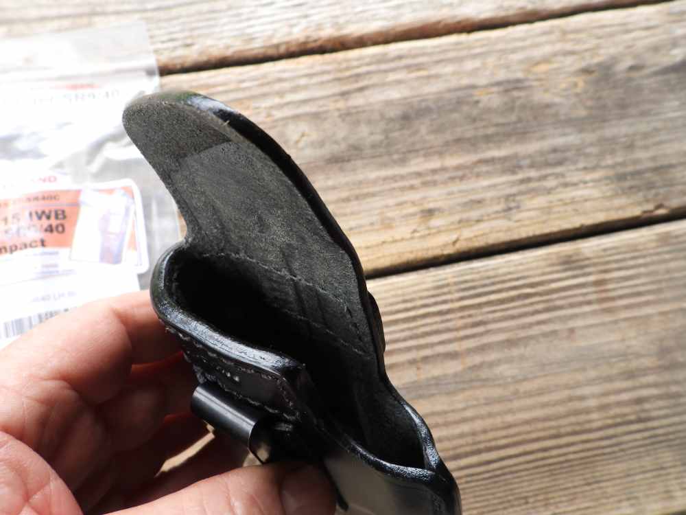 STONER IWB Bodyshield Leather Holster For Ruger SR9/SR40 Compact LH-img-3