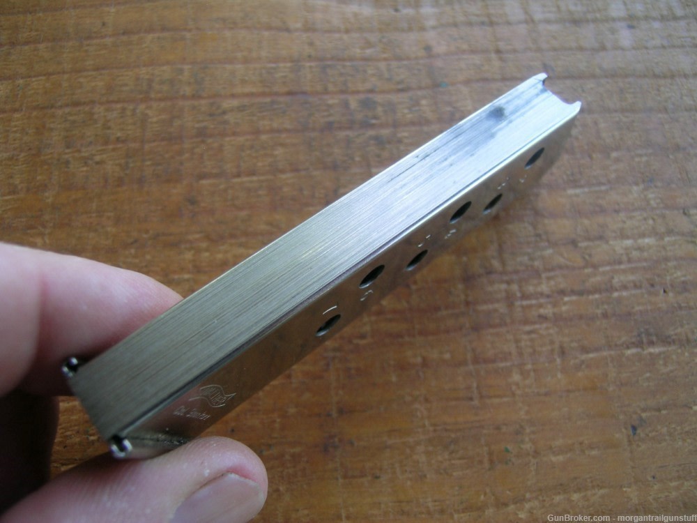 Interarms Walther PPK/S 7rd Factory Stainless or Nickel Magazine Orig .380-img-2