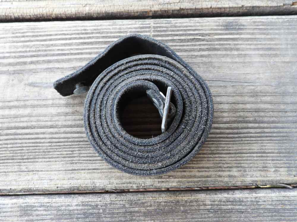 Original Finnish Mosin Nagant Green Leather Sling SA Marked-img-6