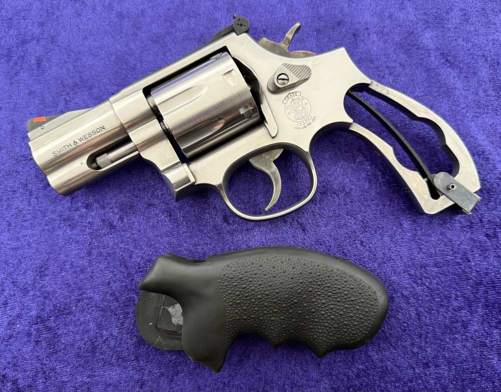 S&W 686-5 Stainless Combat Magnum 2.5" Pre Lock 7 Shot .357 Mag Boxed 1998-img-21
