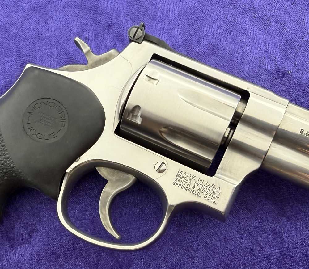 S&W 686-5 Stainless Combat Magnum 2.5" Pre Lock 7 Shot .357 Mag Boxed 1998-img-11