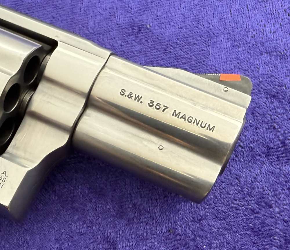 S&W 686-5 Stainless Combat Magnum 2.5" Pre Lock 7 Shot .357 Mag Boxed 1998-img-12