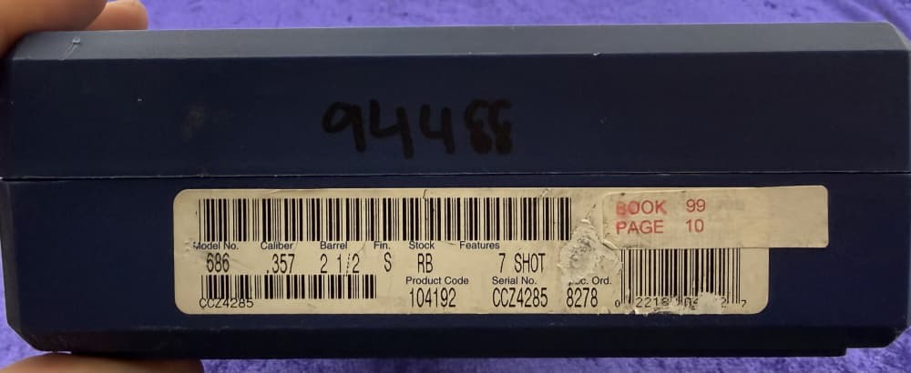 S&W 686-5 Stainless Combat Magnum 2.5" Pre Lock 7 Shot .357 Mag Boxed 1998-img-25