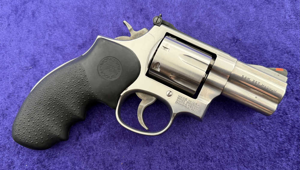 S&W 686-5 Stainless Combat Magnum 2.5" Pre Lock 7 Shot .357 Mag Boxed 1998-img-8