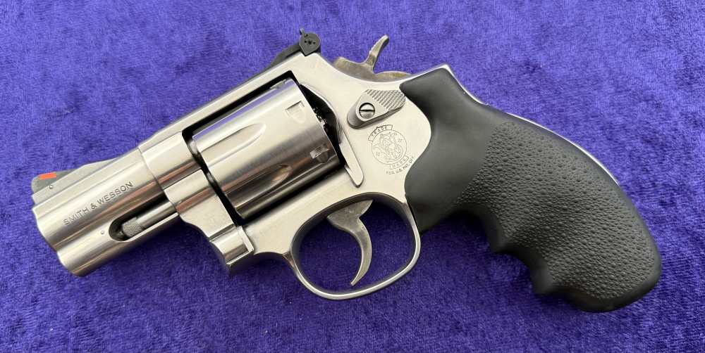S&W 686-5 Stainless Combat Magnum 2.5" Pre Lock 7 Shot .357 Mag Boxed 1998-img-3