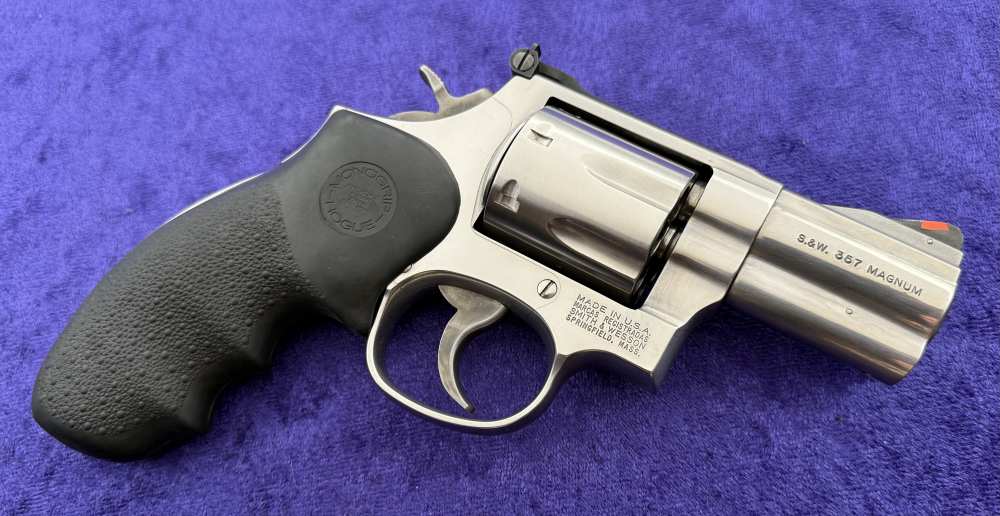 S&W 686-5 Stainless Combat Magnum 2.5" Pre Lock 7 Shot .357 Mag Boxed 1998-img-9