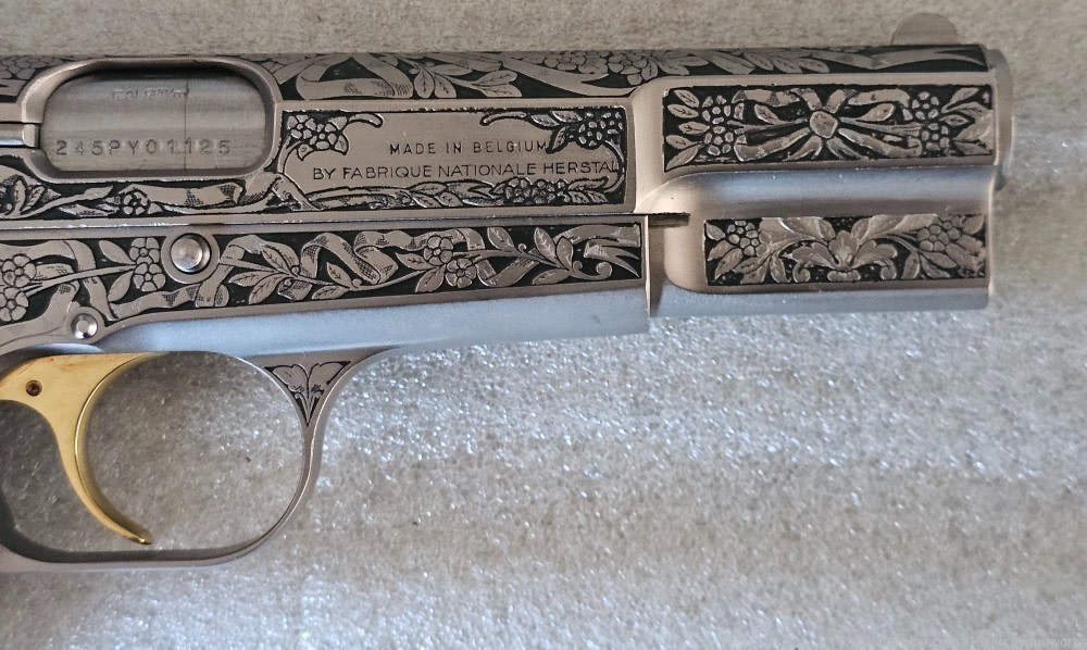 RARE BROWNING HIGH POWER HI-POWER 9MM ENGRAVED-img-6