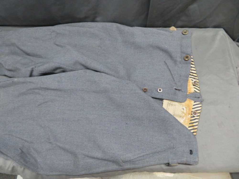 SET-WWII GERMAN KRIEGSMARINE NAVY LEATHER OVERCOAT & BREECHES-img-13