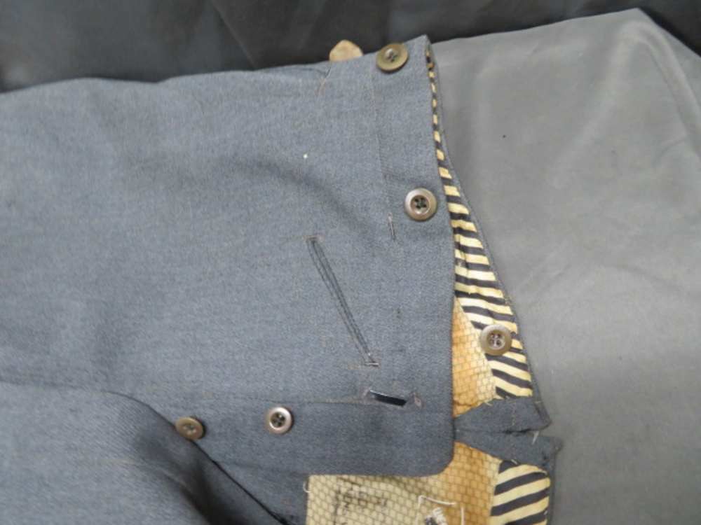 SET-WWII GERMAN KRIEGSMARINE NAVY LEATHER OVERCOAT & BREECHES-img-14