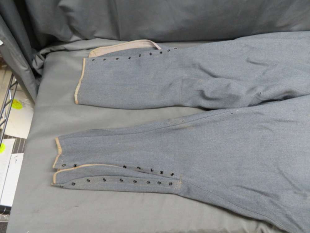 SET-WWII GERMAN KRIEGSMARINE NAVY LEATHER OVERCOAT & BREECHES-img-12