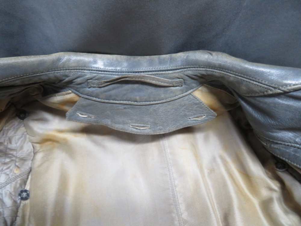 SET-WWII GERMAN KRIEGSMARINE NAVY LEATHER OVERCOAT & BREECHES-img-10