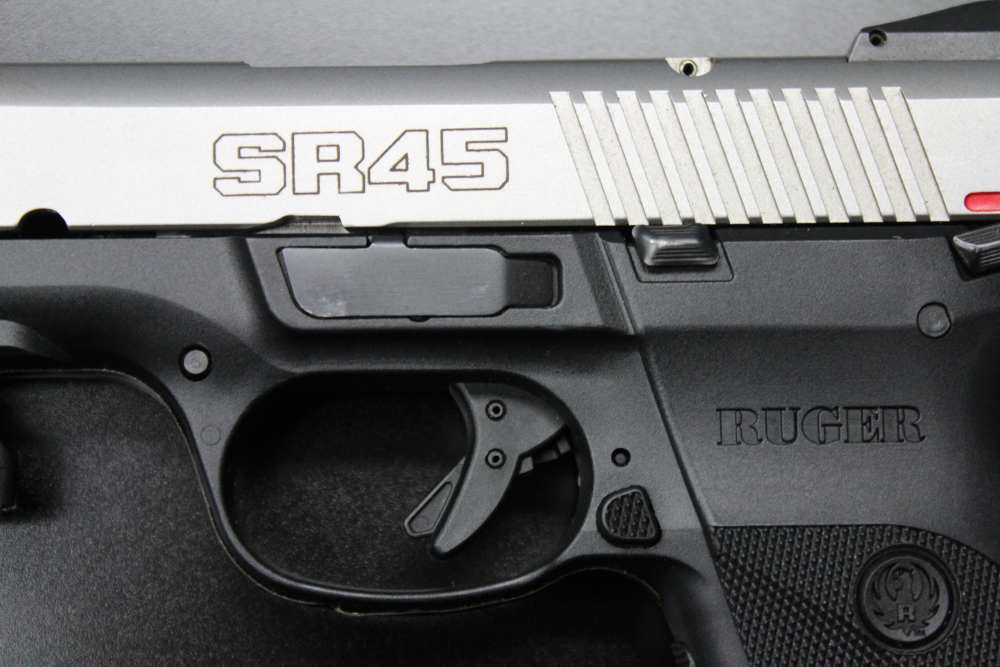 Ruger SR45 5.5” Stainless Two Tone 03801 KSR45 Mfg 2016 w/ Laser & Holster-img-6